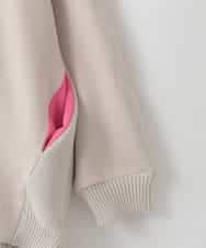 ZMKGE30120 al'aise modulation(アレーズモジュレーション) 【洗える】ケーブルニットドッキングプルオーバー ベージュ