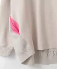 ZMKGE30120 al'aise modulation(アレーズモジュレーション) 【洗える】ケーブルニットドッキングプルオーバー ベージュ