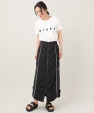 ZMKGE31099 al'aise modulation(アレーズモジュレーション) ロゴデザインコンパクトTシャツ アイボリー