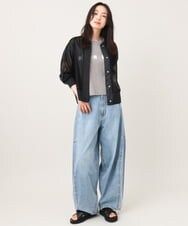 ZMKGE31099 al'aise modulation(アレーズモジュレーション) ロゴデザインコンパクトTシャツ グレー