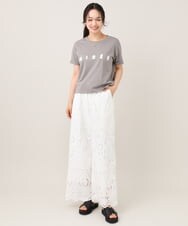 ZMKGE31099 al'aise modulation(アレーズモジュレーション) ロゴデザインコンパクトTシャツ グレー