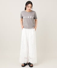 ZMKGE31099 al'aise modulation(アレーズモジュレーション) ロゴデザインコンパクトTシャツ グレー