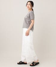 ZMKGE31099 al'aise modulation(アレーズモジュレーション) ロゴデザインコンパクトTシャツ グレー