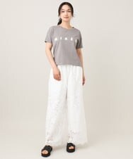 ZMKGE31099 al'aise modulation(アレーズモジュレーション) ロゴデザインコンパクトTシャツ グレー