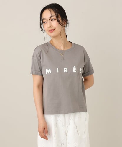 ZMKGE31099 al'aise modulation ロゴデザインコンパクトTシャツ