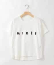ZMKGE31099 al'aise modulation(アレーズモジュレーション) ロゴデザインコンパクトTシャツ アイボリー