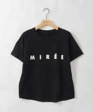 ZMKGE31099 al'aise modulation(アレーズモジュレーション) ロゴデザインコンパクトTシャツ ブラック