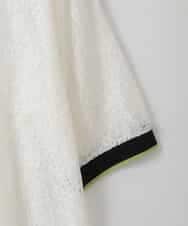 ZMKGE32130 al'aise modulation(アレーズモジュレーション) 配色リブデザインレースプルオーバー ホワイト