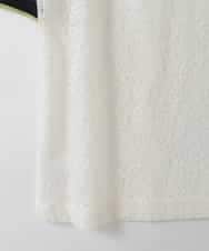 ZMKGE32130 al'aise modulation(アレーズモジュレーション) 配色リブデザインレースプルオーバー ホワイト