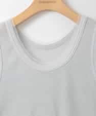 ZMKGE33060 al'aise modulation(アレーズモジュレーション) ラメリブタンクトップ ホワイト