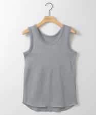 ZMKGE33060 al'aise modulation(アレーズモジュレーション) ラメリブタンクトップ グレー