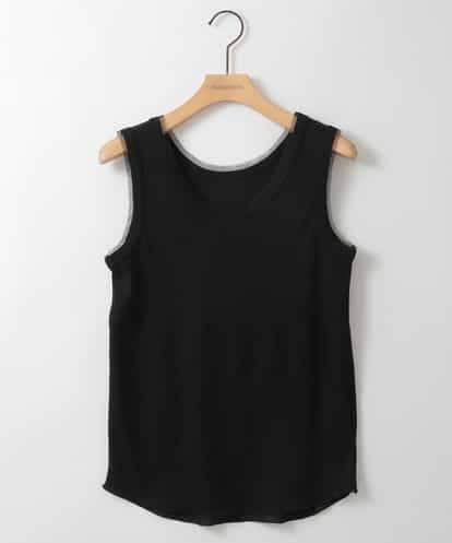 ZMKGE33060 al'aise modulation ラメリブタンクトップ