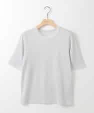 ZMKGE34070 al'aise modulation(アレーズモジュレーション) ラメリブチュールジョイントプルオーバー ホワイト