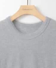 ZMKGE34070 al'aise modulation(アレーズモジュレーション) ラメリブチュールジョイントプルオーバー グレー