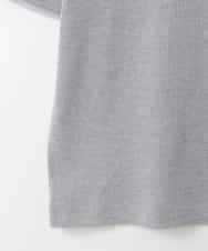 ZMKGE34070 al'aise modulation(アレーズモジュレーション) ラメリブチュールジョイントプルオーバー グレー