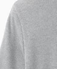 ZMKGE34070 al'aise modulation(アレーズモジュレーション) ラメリブチュールジョイントプルオーバー グレー