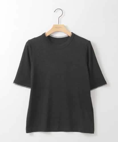 ZMKGE34070 al'aise modulation ラメリブチュールジョイントプルオーバー