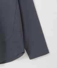 ZMKGE36079 al'aise modulation(アレーズモジュレーション) ラウンドヘムフーディーカットソー ダークグレー