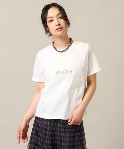 ZMKGE36085 al'aise modulation シアージョイントブロッキングデザインTシャツ