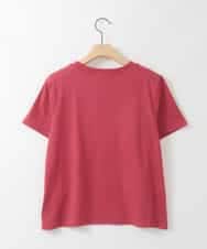 ZMKGE36085 al'aise modulation(アレーズモジュレーション) シアージョイントブロッキングデザインTシャツ レッド