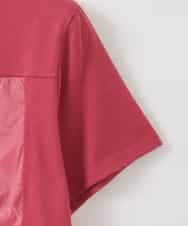 ZMKGE36085 al'aise modulation(アレーズモジュレーション) シアージョイントブロッキングデザインTシャツ レッド