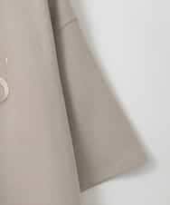 ZMKGE38110 al'aise modulation(アレーズモジュレーション) 刺繍ロゴハーフスリーブカットソー ライトグレー