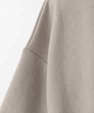 ZMKGE38110 al'aise modulation(アレーズモジュレーション) 刺繍ロゴハーフスリーブカットソー ライトグレー