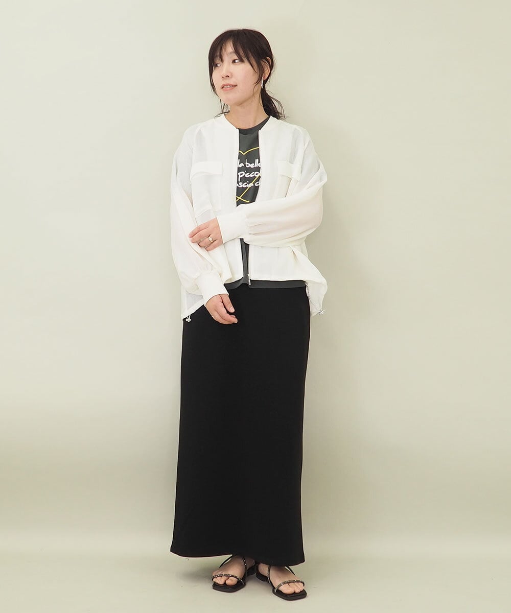 ZMKGE39090 al'aise modulation(アレーズモジュレーション) ロゴステッチデザインTシャツ ダークグレー