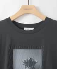 ZMKGE40100 al'aise modulation(アレーズモジュレーション) フォトプリントコラージュデザインTシャツ ブラック
