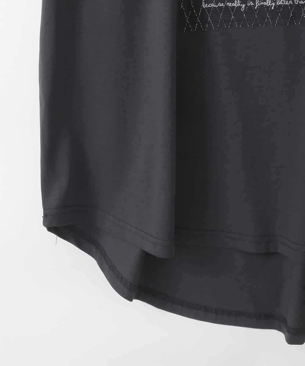 ZMKGE40100 al'aise modulation(アレーズモジュレーション) フォトプリントコラージュデザインTシャツ ブラック