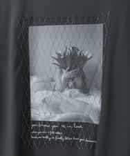 ZMKGE40100 al'aise modulation(アレーズモジュレーション) フォトプリントコラージュデザインTシャツ ブラック