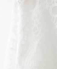 ZMKGE41140 al'aise modulation(アレーズモジュレーション) 【洗える】チュールレースデザインプルオーバー ホワイト