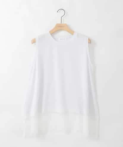 ZMKGE43090 al'aise modulation 裾レースフレアカットソー