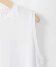 ZMKGE43090 al'aise modulation(アレーズモジュレーション) 裾レースフレアカットソー ホワイト