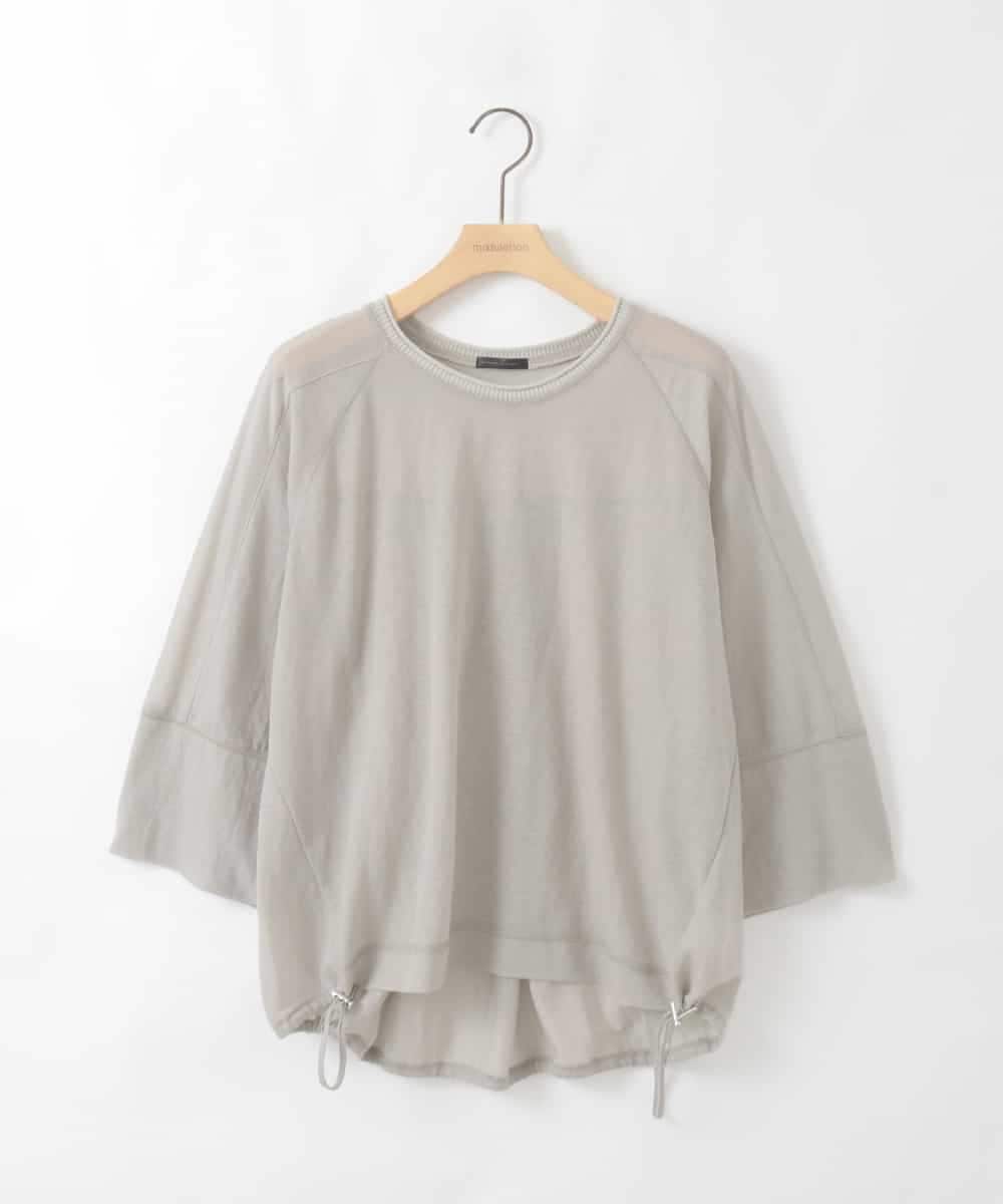 ZMKGE45120 al'aise modulation(アレーズモジュレーション) シアードロストプルオーバー ダークグレー