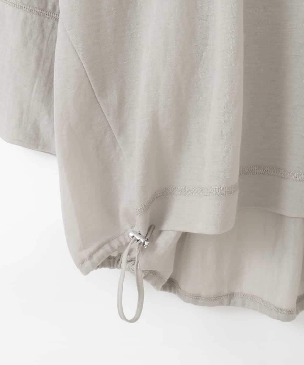 ZMKGE45120 al'aise modulation(アレーズモジュレーション) シアードロストプルオーバー ダークグレー