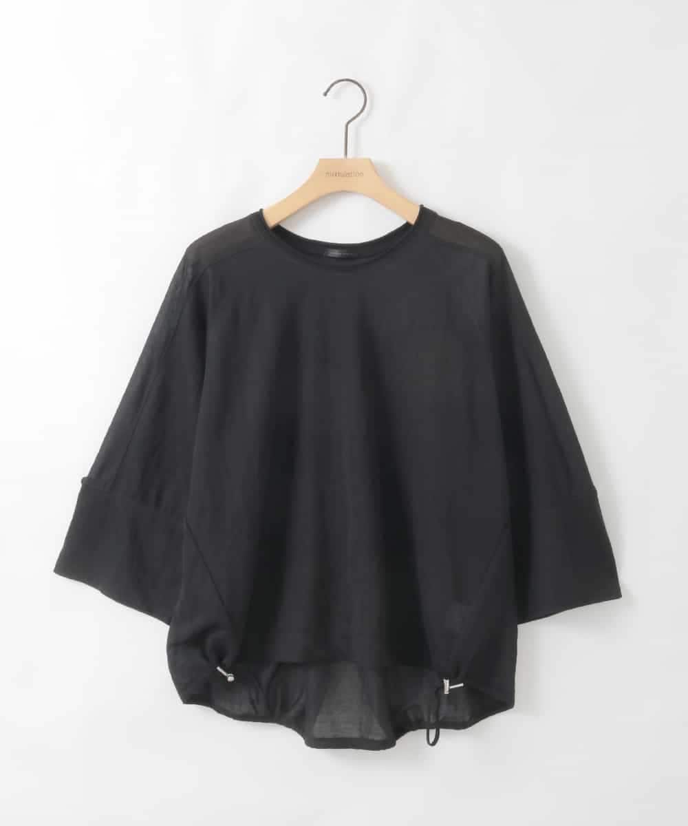 ZMKGE45120 al'aise modulation(アレーズモジュレーション) シアードロストプルオーバー ブラック