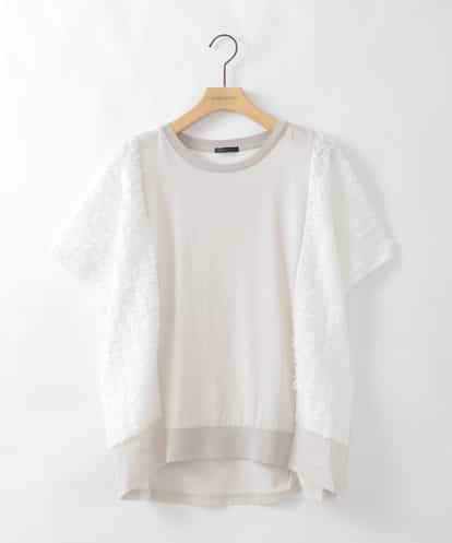 ZMKGE47120 al'aise modulation チュールレース切り替えプルオーバー