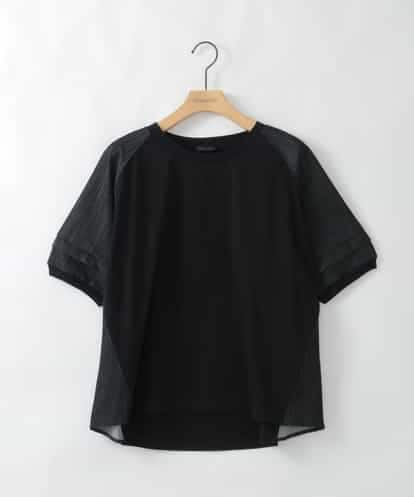 ZMKGE48098 al'aise modulation 【洗える/接触冷感】異素材ジョイントラグランカットソー