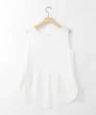 ZMKGE49049 al'aise modulation(アレーズモジュレーション) 切り替えヘムデザインタンクトップ ホワイト