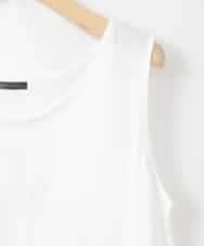 ZMKGE49049 al'aise modulation(アレーズモジュレーション) 切り替えヘムデザインタンクトップ ホワイト