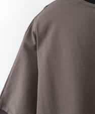 ZMKGE50098 al'aise modulation(アレーズモジュレーション) 【接触冷感】ブロッキング配色デザインカットソー ブラック