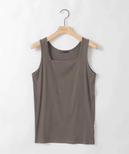 ZMKGE51049 al'aise modulation スクエアネックリブタンクトップ