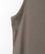 ZMKGE51049 al'aise modulation(アレーズモジュレーション) スクエアネックリブタンクトップ ダークグレー