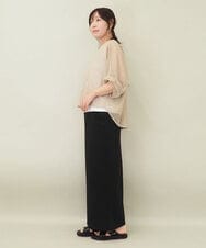 ZMKGE52099 al'aise modulation(アレーズモジュレーション) 【セットアイテム】ロゴタンクトップ×メッシュドルマンプルオーバー ベージュ