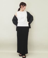 ZMKGE52099 al'aise modulation(アレーズモジュレーション) 【セットアイテム】ロゴタンクトップ×メッシュドルマンプルオーバー ホワイト