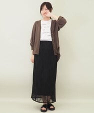 ZMKGE52099 al'aise modulation(アレーズモジュレーション) 【セットアイテム】ロゴタンクトップ×メッシュドルマンプルオーバー ホワイト