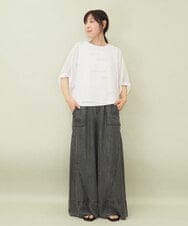 ZMKGE52099 al'aise modulation(アレーズモジュレーション) 【セットアイテム】ロゴタンクトップ×メッシュドルマンプルオーバー ホワイト