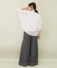 ZMKGE52099 al'aise modulation(アレーズモジュレーション) 【セットアイテム】ロゴタンクトップ×メッシュドルマンプルオーバー ホワイト