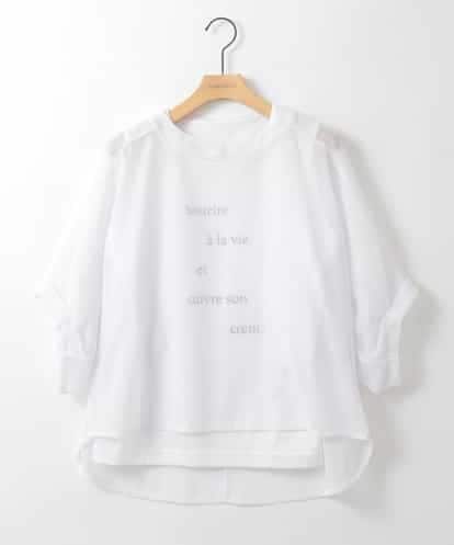 ZMKGE52099 al'aise modulation 【セットアイテム】ロゴタンクトップ×メッシュドルマンプルオーバー